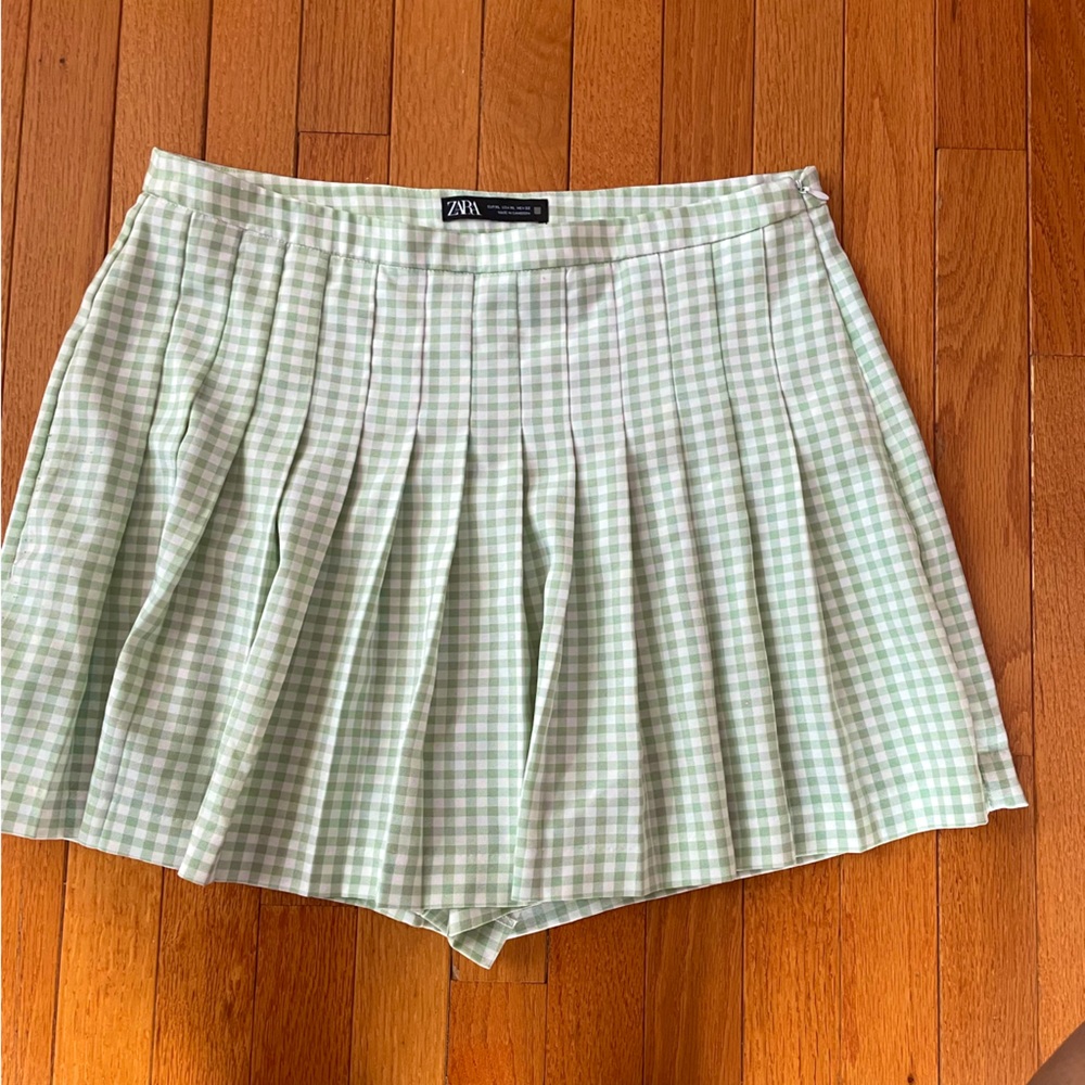 Gingham skort